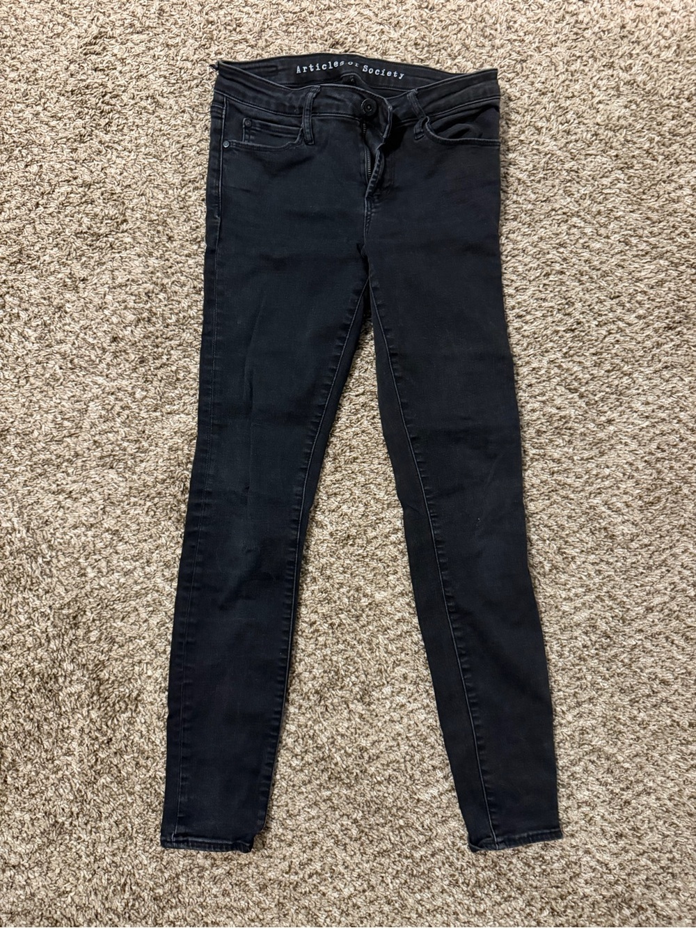 Articles Of Society Black High-Rise Skinny Jeans